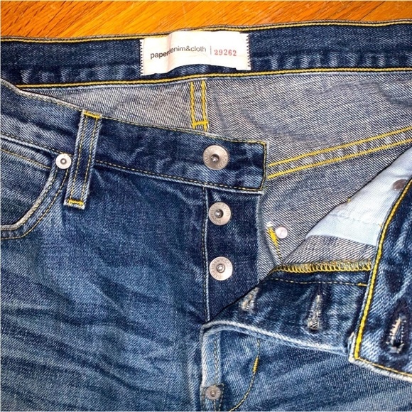 🎉 VINTAGE Y2K MENS PAPER DENIM CLOTH - Picture 5 of 7